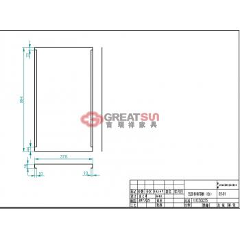 期刊架顶板（边）