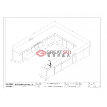 门诊二楼输血科交叉配血室实验边台（小）