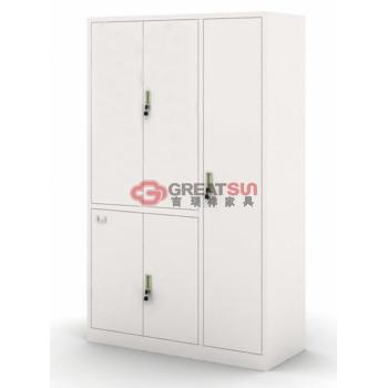 对开铁皮门更衣书柜