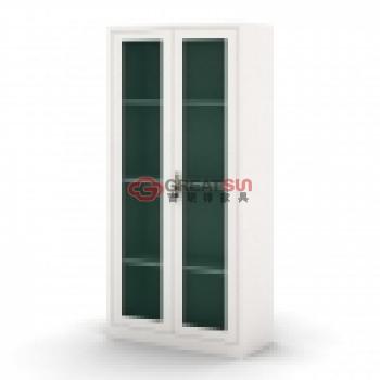 对开玻璃门书柜