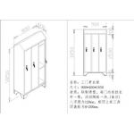三门更衣柜