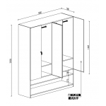 四门衣柜