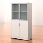 易风上铝玻下木门柜