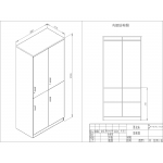 两门更衣柜