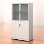 易风上铝玻璃门下木门柜