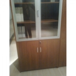 对开玻璃门文件柜