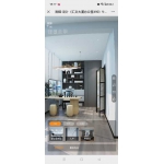 带隐形门博古架