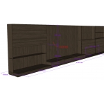 VIP沙发背景展示柜