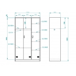 三门更衣柜