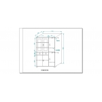 对开玻璃门更衣书柜