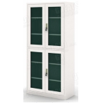 两节对开玻璃门文件柜