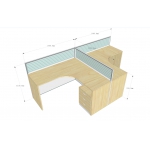T3屏风2人工作位