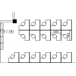 T3-L型屏风工作位