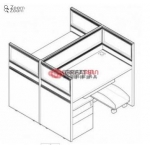 六人屏风工作位