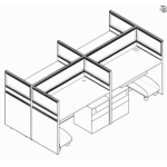 G28屏风8人工作位