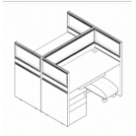 G28屏风工作位（2人位）