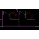 苹果风2人屏风工作位