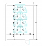 G28(8人位屏风工作位)