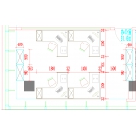 T32两人屏风工作位