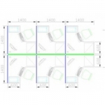 T8+T3款屏分工作位（六人位）
