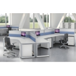 三人屏风办公桌