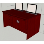 双人升降电脑桌