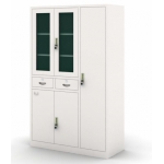 对开玻璃门更衣书柜