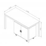 工作台代活动柜