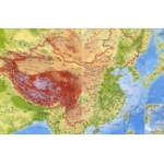 中国地形地图