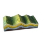 褶皱构造及地貌演变模型