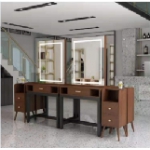 理发镜面组合桌