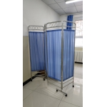 移动折叠屏带轮卫生室布艺屏风