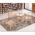 休闲区四人圆桌椅