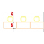 三位屏风工作位