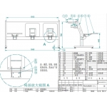 F型三人活动课桌椅