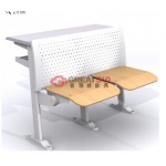 固定式F型两人前椅后桌