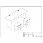 双人课桌凳1