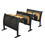 F型三人固定课桌椅