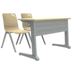 双人课桌椅