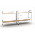 四人方管连体床