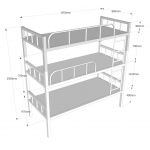 三层高低床