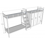 三人组合公寓床