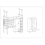 单人组合公寓床1