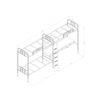 圆管三人连体床（内径2000）