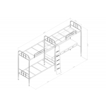 圆管三人连体床（内径1900）