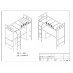 方管单人组合床
