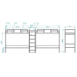 党校：四人位公寓床