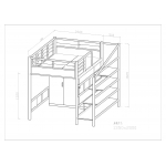 高架多功能上下铺床