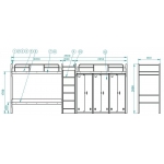 二连三人位公寓床
