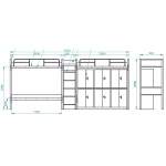 二连三人位公寓床